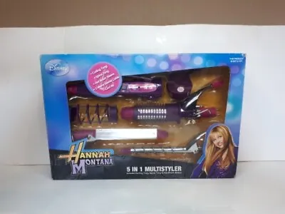 Hannah Montana 5 In 1 Multistyler Curling Tong Spiral Tong & Hot Brush Sleve • £19.99