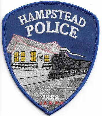 *NEW*  Hampstead   Locomotive  MD (4.25  X 5 ) Shoulder Police Patch (fire) • $4.35