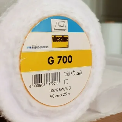£3 • Buy Fusible Pure Cotton Interlining Vilene G700 Iron On Woven Interfacing Pellon 101