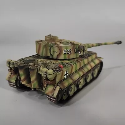  1/72  WWII German Army Tiger Tank Stripe Camouflage Painted Plastic Model！ • $67.79