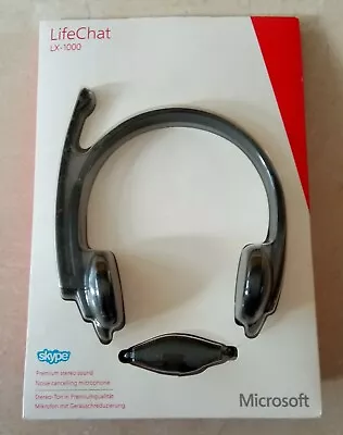 £14.99 • Buy Microsoft Lifechat Lx-1000 Skype Stereo, Noise Cancelling, In-line Headset (new)