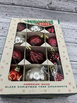 Shiny Brite Vintage Glass Christmas Ornaments  • $12