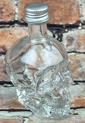 Dan Aykroyds Crystal Head Vodka 50ML Glass Skull Mini Empty Bottle With Cap • $16