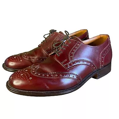 £34.99 • Buy Vintage Burgundy Leather Brogues UK 6.5 Cartmells Of Keswick