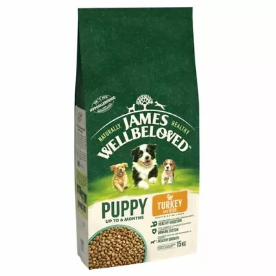 James Wellbeloved Puppy Turkey And Rice Dry Dog Food 15kg • £63.99