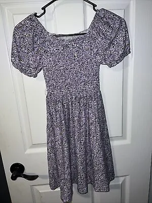 NWT Girls Size Large 10-12 Olivia Kay Dress Purple Short Sleeve • $9.99
