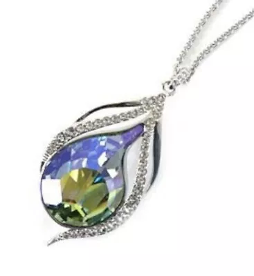 Genuine Swarovski SCS Peacock Pendant Necklace 5101733 • $189