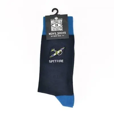 £7.99 • Buy Spitfire Socks | Military Heritage Mens Socks | WWII RAF Gift | UK Size 7-12