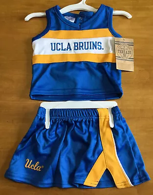 UCLA 3 Piece Girls Toddler Cheerleader Set By Rivalry Threads 91 Size 12 Months • $11.96