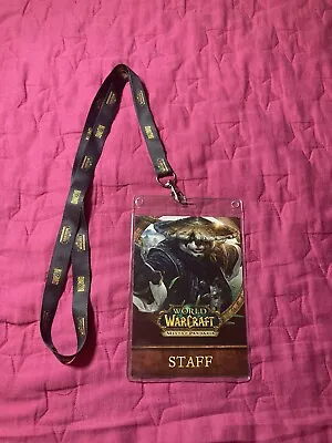 Mists Of Pandaria Lanyard Staff Pass EXTREMELY RARE! - World Of Warcraft - WoW • £57