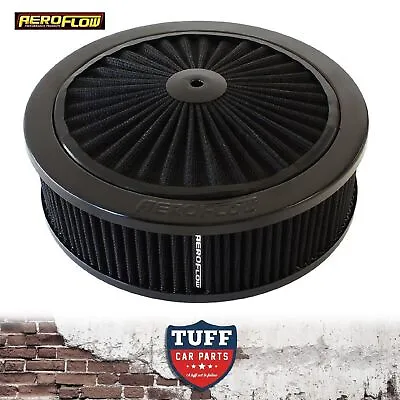 Aeroflow Black Full Flow Air Cleaner Assembly 9  X 2-34  With Washable Filte • $189.95