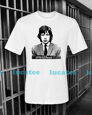 Vintage Mick Jagger Short Sleeve White T-shirt KT68304 • $18.99