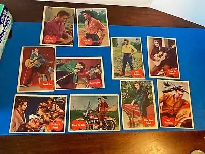 Lot Of 10 1956 ELVIS PRESLEY Topps Bubbles #22-31 Trading Cards - VG To EXMT • $26.89