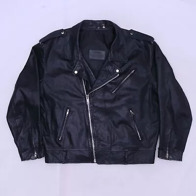 C3113 VTG Limited Express Moto Brando Motorcycle Racer Biker 100% Leather Jacket • $24.49