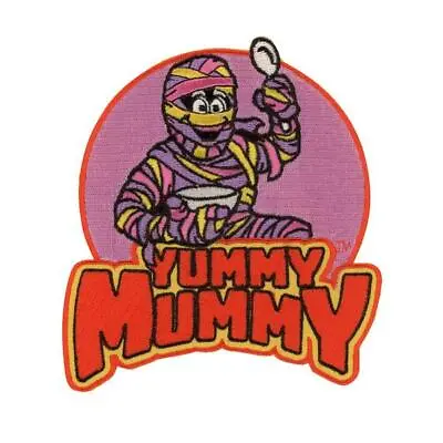 Yummy Mummy Patch Iron On Breakfast Cereal Fruity Monster Horror Goth Gift • £14.51