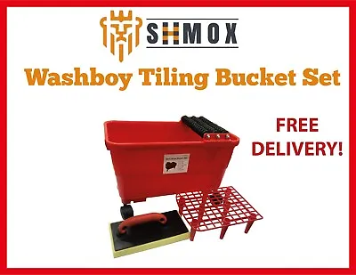 £38.50 • Buy SHMOX Professional Washboy Tiling Set Grouting Sponge Float Bucket Trowel DIY