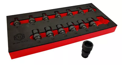 14pc 3/8  Flexi Uj Impact Socket Set 9-22mm Britool Hallmark • £89.99