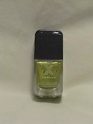 Formula X Nail Polish 'Fluorescent' Bright Peridot Green Glitter - New & Rare! • $17.99