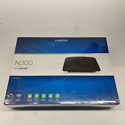 Linksys N300 Wi-Fi Router Model No. E1200 - NEW IN SEALED BOX • $19.95