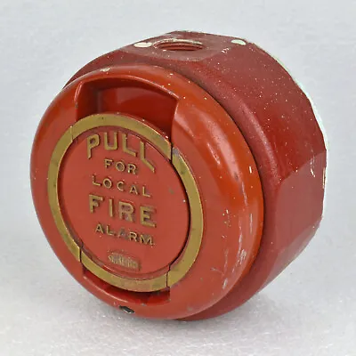 Vintage Standard Electric Time Co Fire Alarm Pull Station Heavy Metal W/ Switch • $149.95