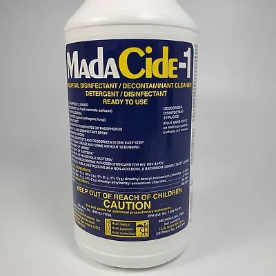 MadaCide-1 Surface Disinfectant Cleaner Liquid 32oz Jug Scented 1 • $24