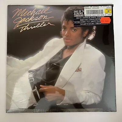 Michael Jackson THRILLER Hype Sticker LP  EPIC  QE 38112 Gatefold Factory Sealed • $42