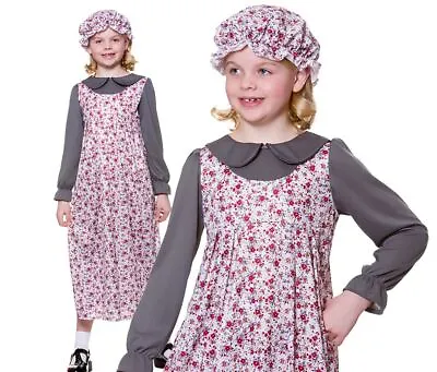 £13.45 • Buy Child VICTORIAN GIRL Fancy Dress Costume Girls Maid Book Week Historical 5-13Yrs
