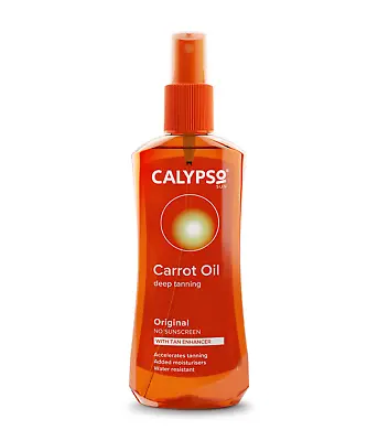 Calypso Deep Tanning Accelerator Carrot Oil Spray SPF 0 Original Oil - 200ml • £6.69