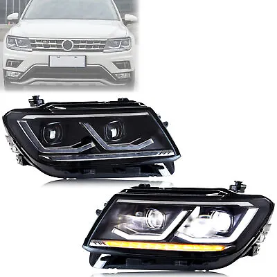 LED Headlights For Volkswagen Tiguan 2018-2021 2nd Gen Sequential Front Lamps • $649.99