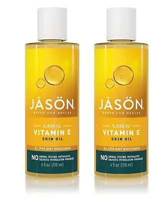 JASON Vitamin E 5000 IU All Over Body Nourishment Oil 4 Fl Oz (2 Pack) • $11.99