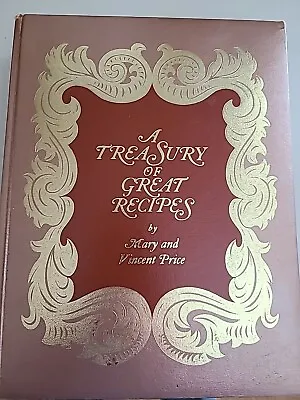 Mary & Vincent Price A Treasury Of Great Recipes 1965 1st Printing • $35