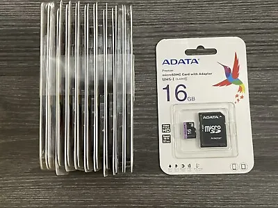 (LOT OF 20) 16GB MicroSD Cards Micro SD With Adapter - Adata New In Box • $39.99