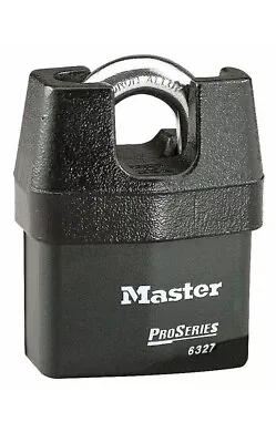 NEW Master Lock Pro Series 6327 Indoor Outdoor Shrouded Padlock High Security • $31.95