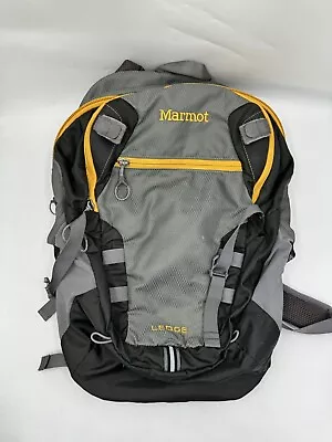 Marmot Ledge Backpack Day Pack Outdoor Hiking Camping Travel Silver Gray Yellow • $29.99