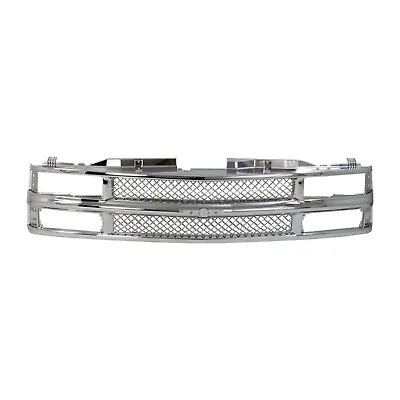 Grille For 94-99 Chevrolet K1500 C1500 Chrome • $191.26