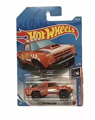 Hot Wheels 87 Dodge D100 Truck 168/250 Hw Race Team 1/10 Orange • $5.50