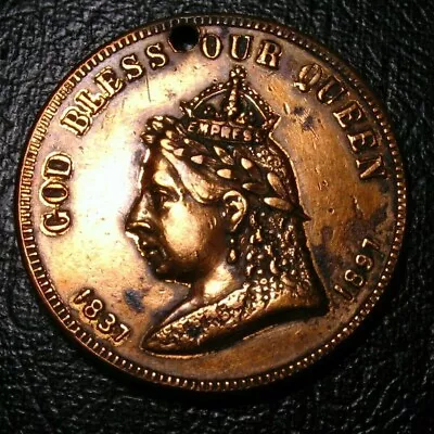 Old Canadian Coins Canada Medal 1897 Queen Victoria Jubilee Leroux  • $24.95