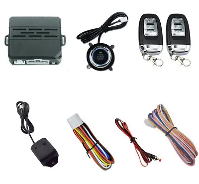 Car Ignition Switch Remote Engine Start Push Button Keyless Entry Starter 12V • $53.90