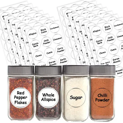 £3.99 • Buy Spice / Herb Storage Pantry Container Jar Labels Kitchen Stickers Waterproof