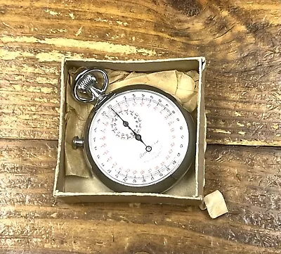 Vintage Marcel & Cie Stopwatch Stop Watch 1/10 Pocket Timer Swiss Made W/ Box • $49