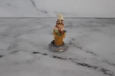 Chef Figurine Mini White Hat Cook Decor • $2.99