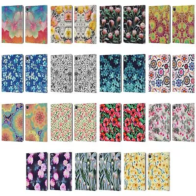 OFFICIAL MICKLYN LE FEUVRE FLORALS 2 LEATHER BOOK WALLET CASE FOR APPLE IPAD • $27.95