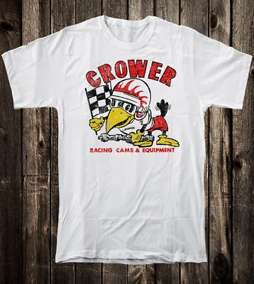 Retro Hot Rod Tee T Shirt Speed Shop Drag Race Racing Crower Racing Cams • $24.99