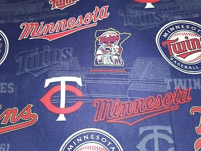 MLB Minnesota Twins Cotton 1/4 Yard 9 X44 - Perfect For DIY Face Mask/Covers • $1.50
