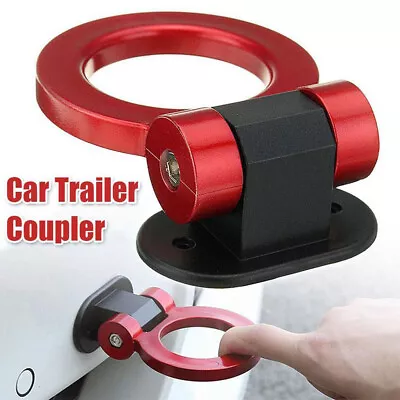 Red Plastic Front Rear Bumper Tow Hook Trailer Tow Bar For Racing Car Decor • $19.25