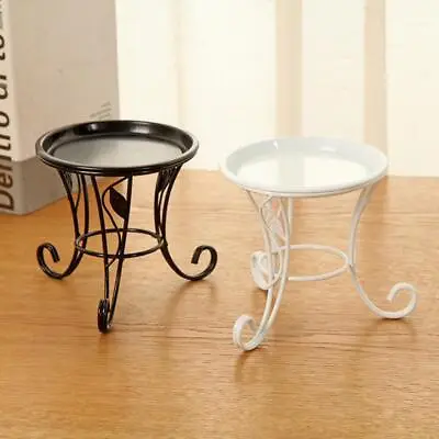 Metal Outdoor Indoor Flower Pot Plant Stand Garden Flower Decor  Rack • £10.73