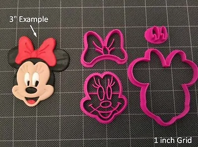 Minnie Mouse Fondant Cutter / Cookie Topper / Cupcake Topper / Mini Mouse • $7