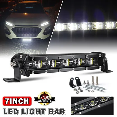 Ultra-thin 8 Inch 120W Led Work Light Bar Spot Beam Offroad Truck 4WD ATV UTV • $18.39