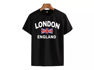 London England Union Jack Unisex Souvenir Design Printed Tshirt Front & Back • £9.99