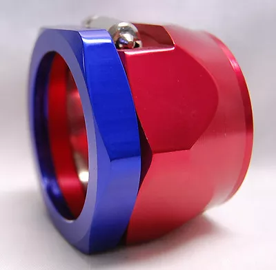 Magna Clamp 1-3/4 ID 2.25 OD Radiator Red Blue Hose End AN32 Anodized Aluminum • $7.15